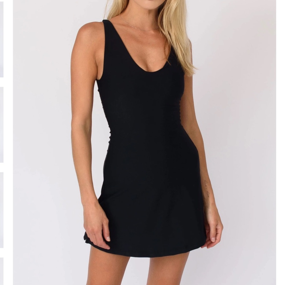 Revolve x Skatie Jane Tennis Dress Black Active Mini Athletic Dress Size Medium